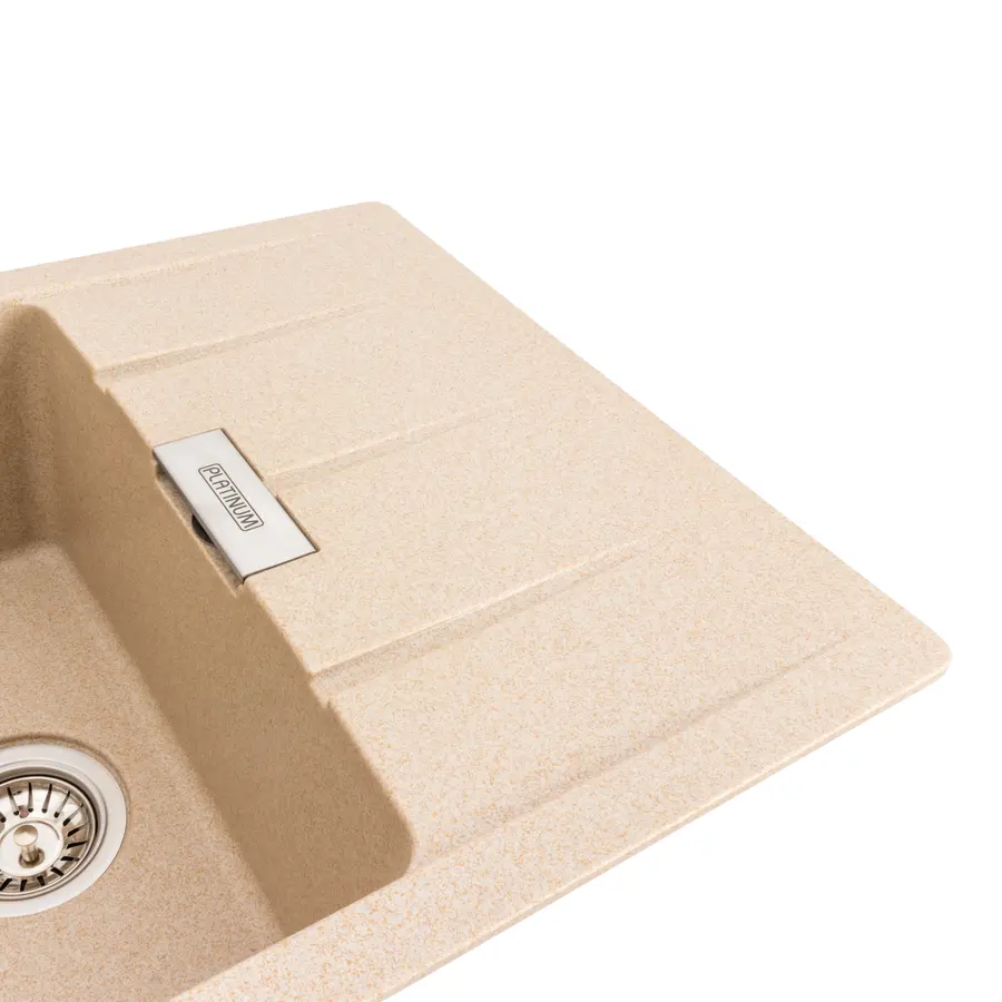 Гранітна мийка для кухні Platinum 7850 ROMA матова (сафарі)