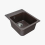 Гранітна мийка для кухні Platinum 4050 RUBY глянець Мокко