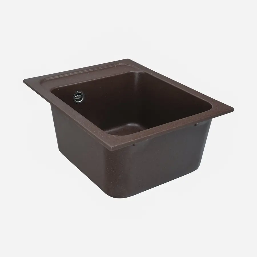 Гранітна мийка для кухні Platinum 4050 RUBY глянець Мокко