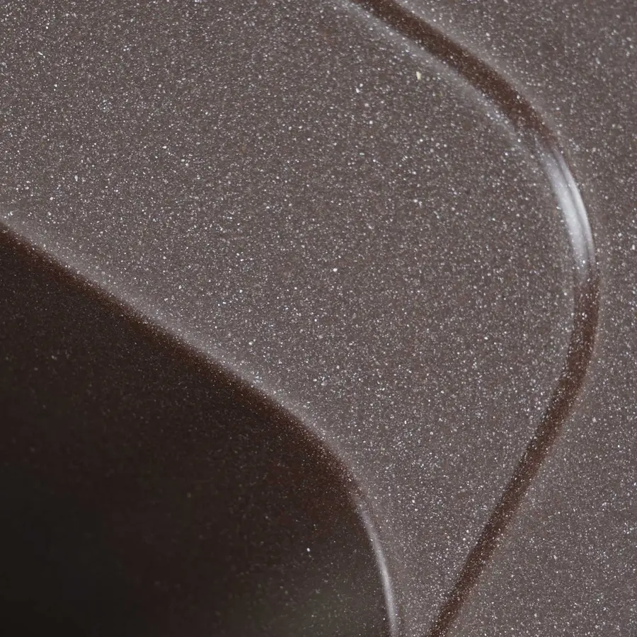 Гранітна мийка для кухні Platinum 4050 RUBY глянець Мокко