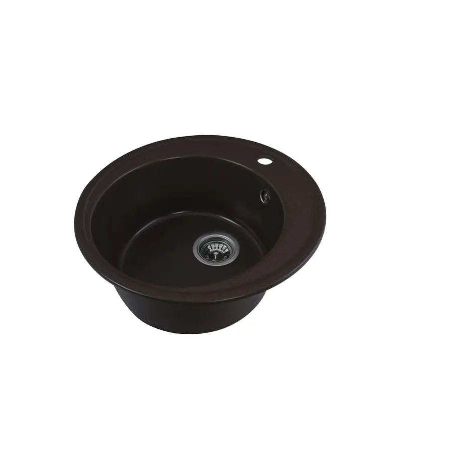 Гранітна мийка для кухні Platinum 510 YARA глянець Мокко