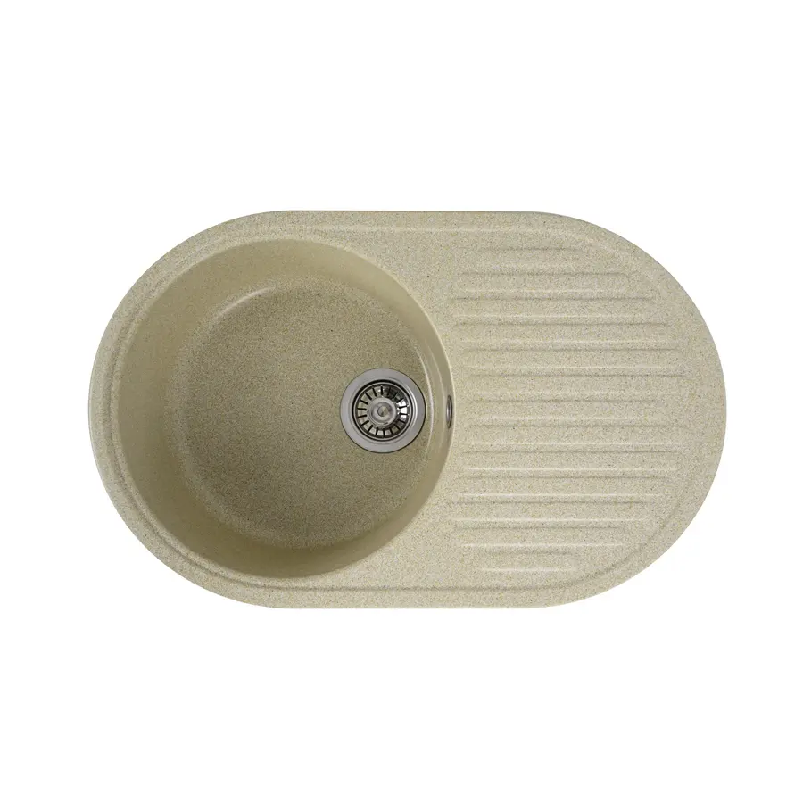 Гранітна мийка для кухні Platinum 7346 ASTORIA глянець Беж