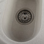 Гранітна мийка для кухні Platinum 9250UW LARGO глянець Біла в крапку