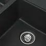 Гранітна мийка для кухні Platinum 7850 HARMONY матова Антрацит