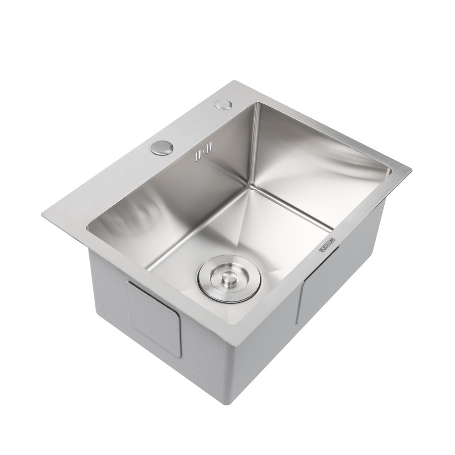 Кухонна мийка Platinum Handmade Н 500х400х230 (з кріпленням)