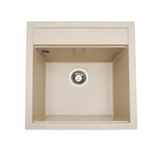 Гранітна мийка для кухні Platinum 5149 FIESTA матова Сафарі