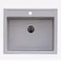 Гранітна мийка для кухні Platinum 5850 IRENA глянець Сіра