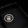 Гранітна мийка для кухні Platinum 7950 Equatoria глянець Чорний металік