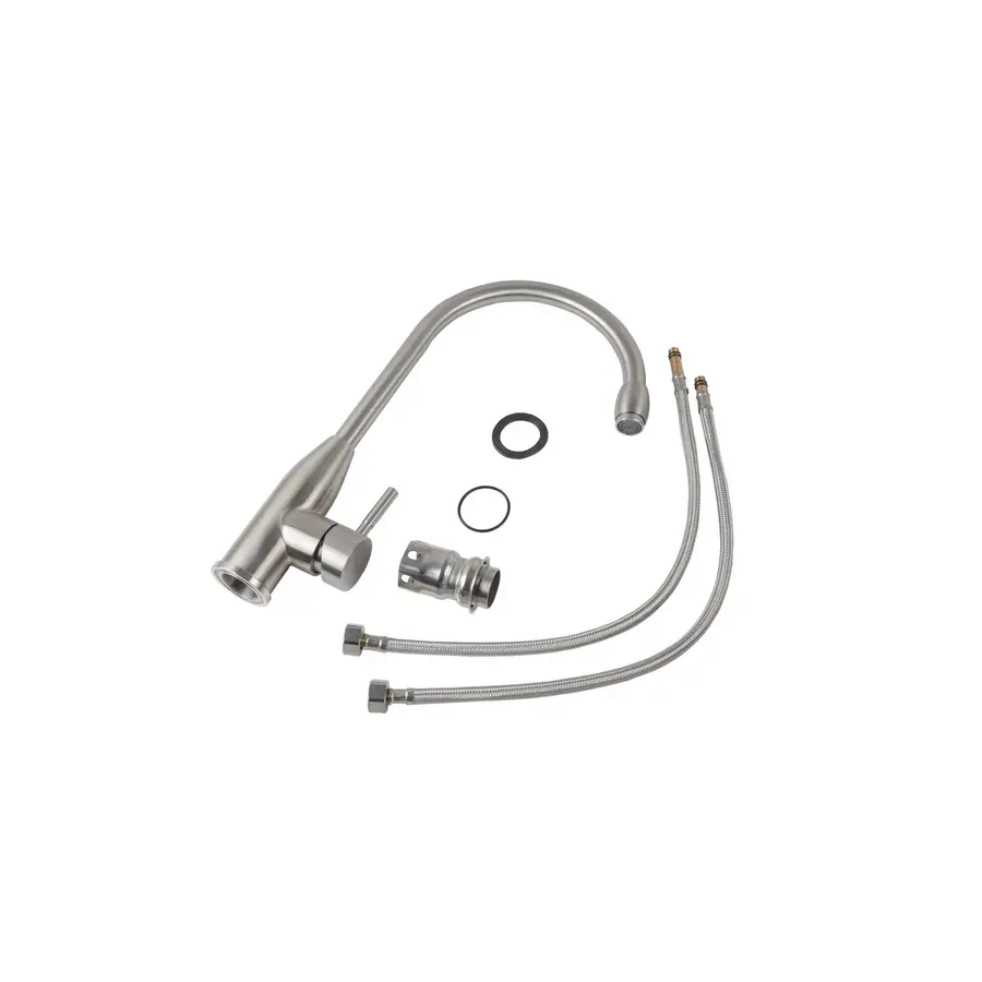 Смеситель кухонный нержавейка Platinum 26 FHP (7456)