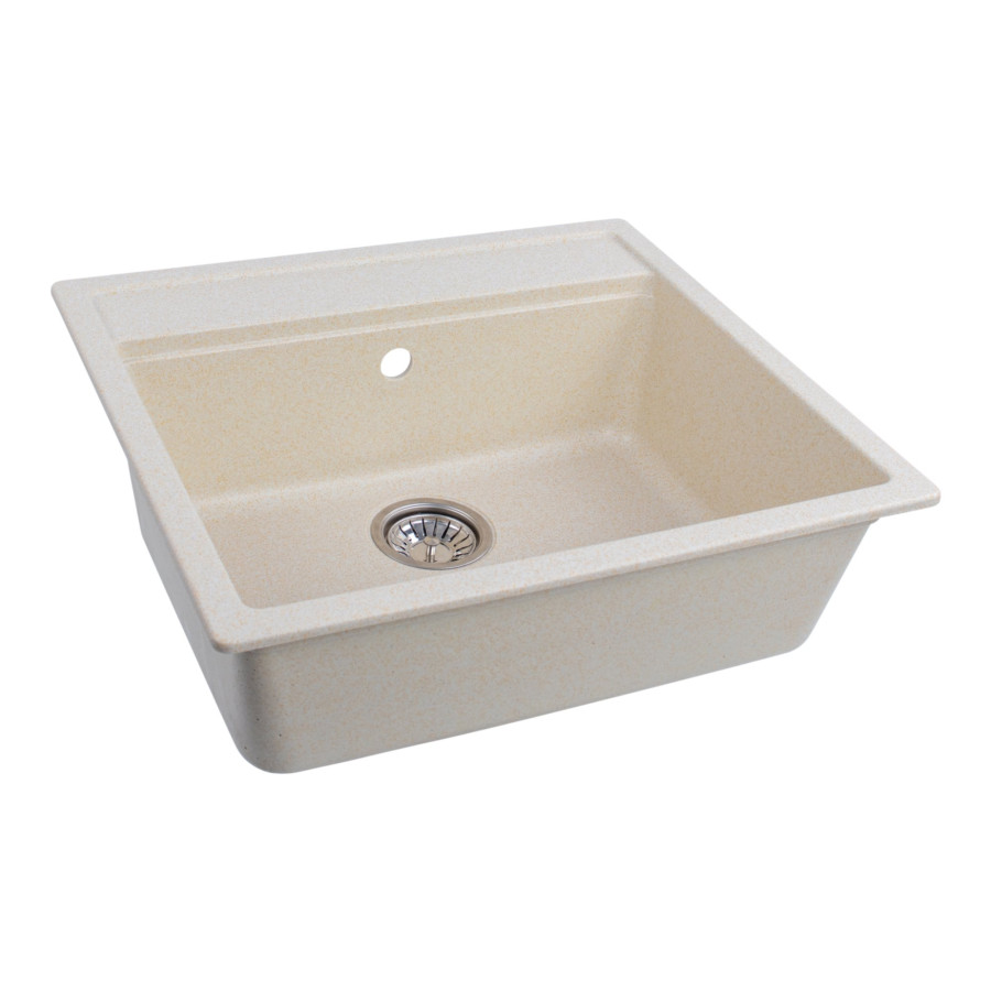 Гранітна мийка для кухні Platinum 5751 NIKA глянець Пісок