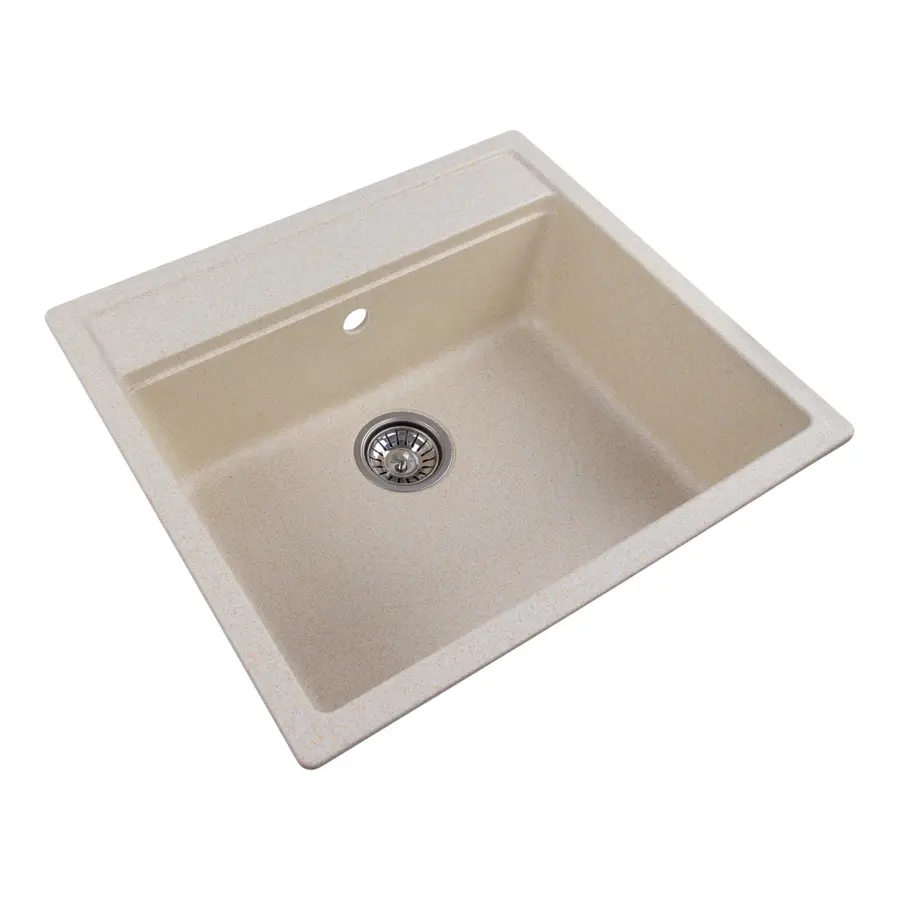 Гранітна мийка для кухні Platinum 5751 NIKA глянець Пісок