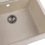 Гранітна мийка для кухні Platinum 5751 NIKA глянець Пісок