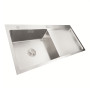 Кухонна мийка Platinum Handmade 1000х500 L (з кріпленням + повна комплектація)