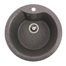 Гранітна мийка для кухні Platinum 480 TURAS матова Мікс