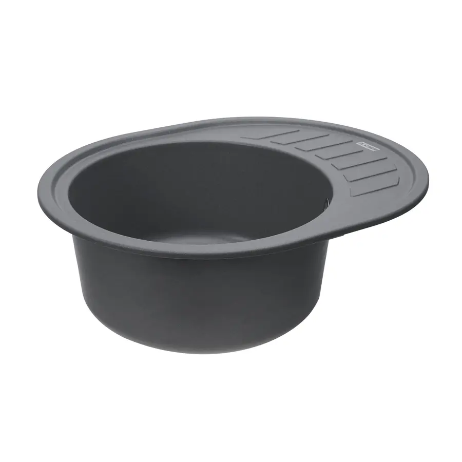 Гранітна мийка для кухні Platinum 6250 SOUL матова Сірий мусон