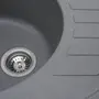 Гранітна мийка для кухні Platinum 6250 SOUL матова Сірий мусон
