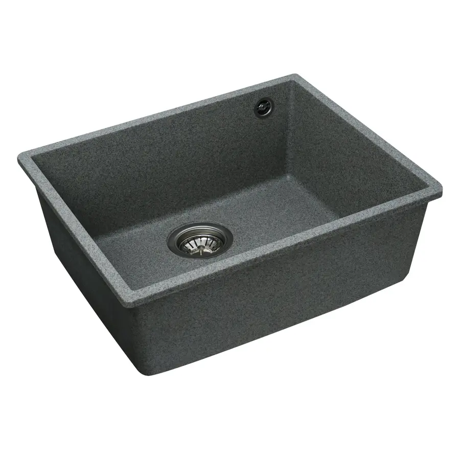 Гранітна мийка для кухні Platinum 5444 OASIS матова Сіра