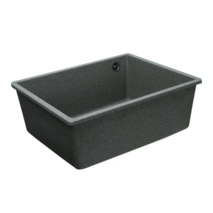 Гранітна мийка для кухні Platinum 5444 OASIS матова Сіра