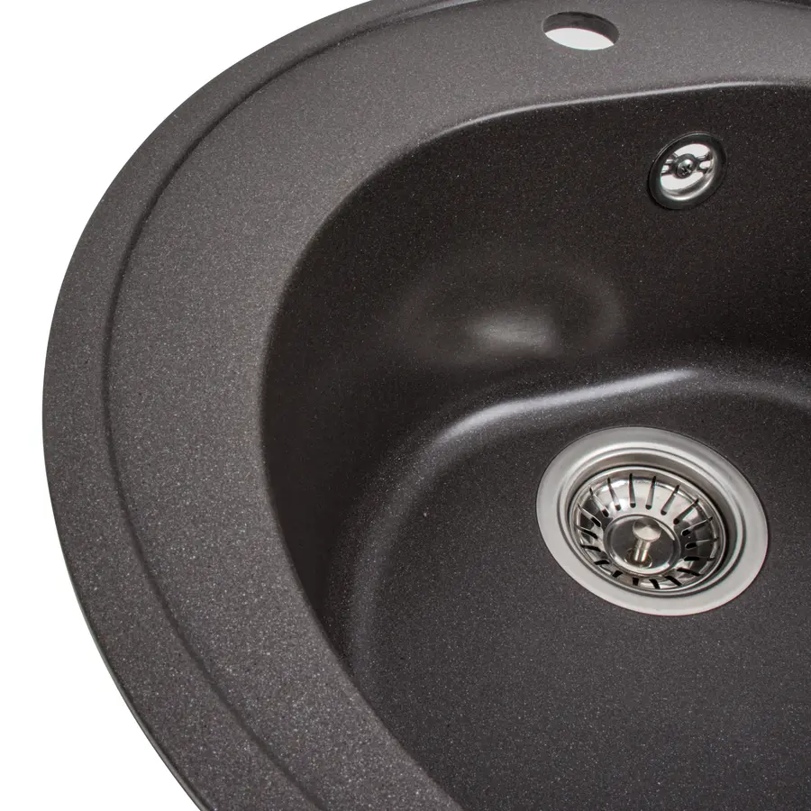 Гранитная мойка для кухни Platinum 510 LUNA матовая Гренадин