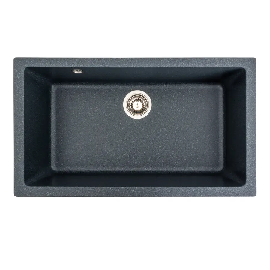 Гранітна мийка для кухні Platinum 7945 Paruana матова (антрацит)