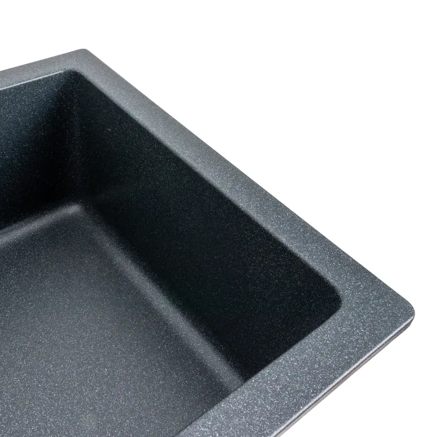 Гранітна мийка для кухні Platinum 7945 Paruana матова (антрацит)