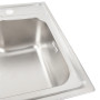 Кухонна мийка з нержавіючої сталі Platinum САТИН 5845 (0,8/180 мм)