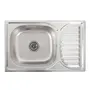 Кухонна мийка з нержавіючої сталі Platinum ДЕКОР 6642 (0,8/180 мм)