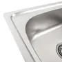 Кухонна мийка з нержавіючої сталі Platinum ДЕКОР 6642 (0,8/180 мм)