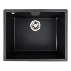 Гранітна мийка для кухні Platinum 5444 OASIS матовий Карбон