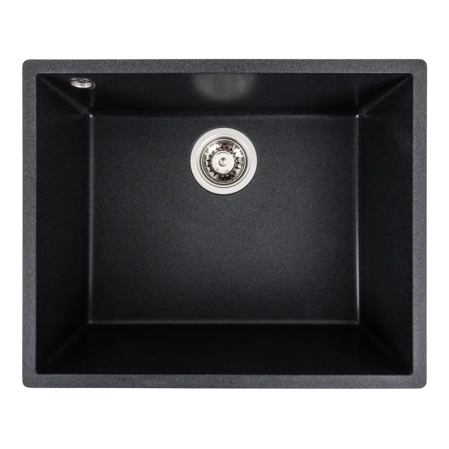 Гранітна мийка для кухні Platinum 5444 OASIS матовий Карбон