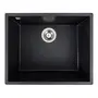 Гранітна мийка для кухні Platinum 5444 OASIS матовий Карбон