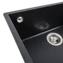 Гранітна мийка для кухні Platinum 5444 OASIS матовий Карбон