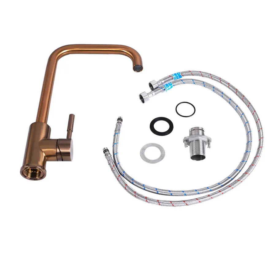 Змішувач кухонний Platinum PVD мідний 8004B-LI