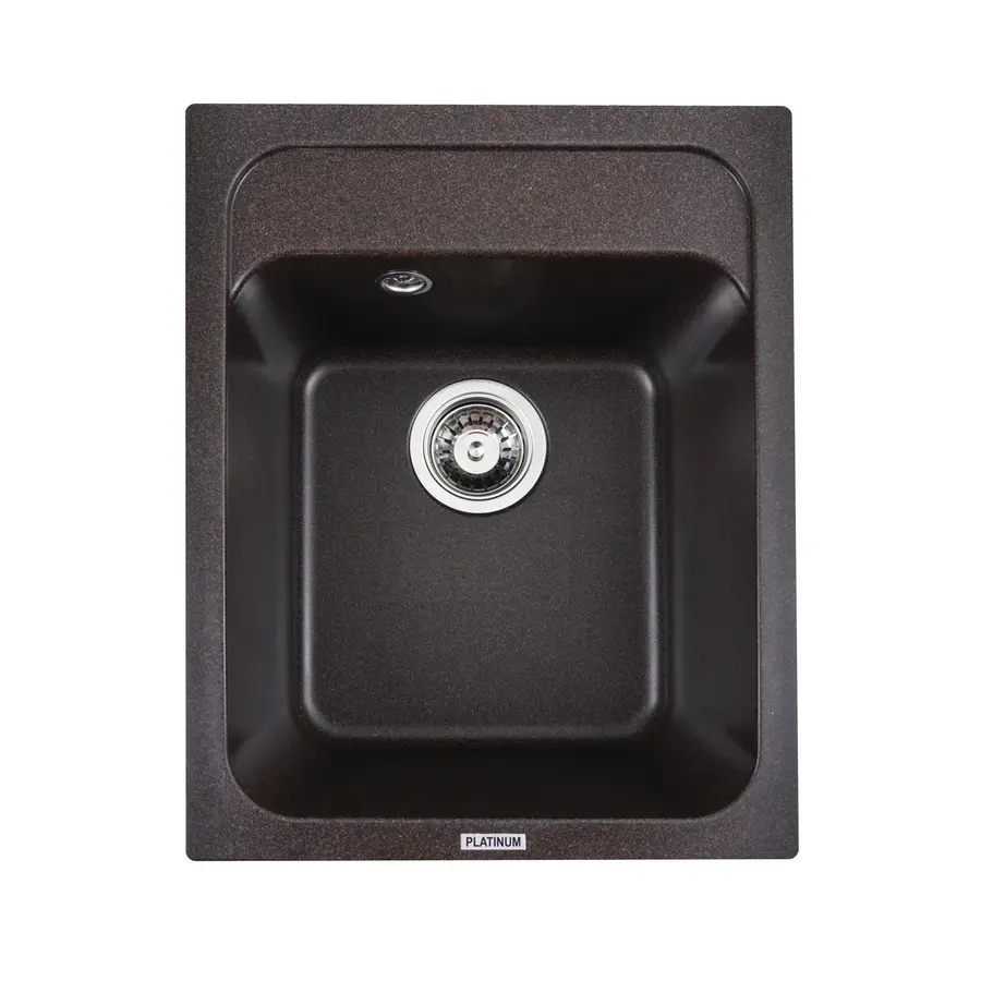 Гранітна мийка для кухні Platinum 4050 KORRADO матова Шоколад