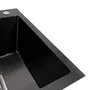 Мийка PVD Platinum Handmade НSBB 450x450x220 чорна (квадратний сифон.3,0/1,0)