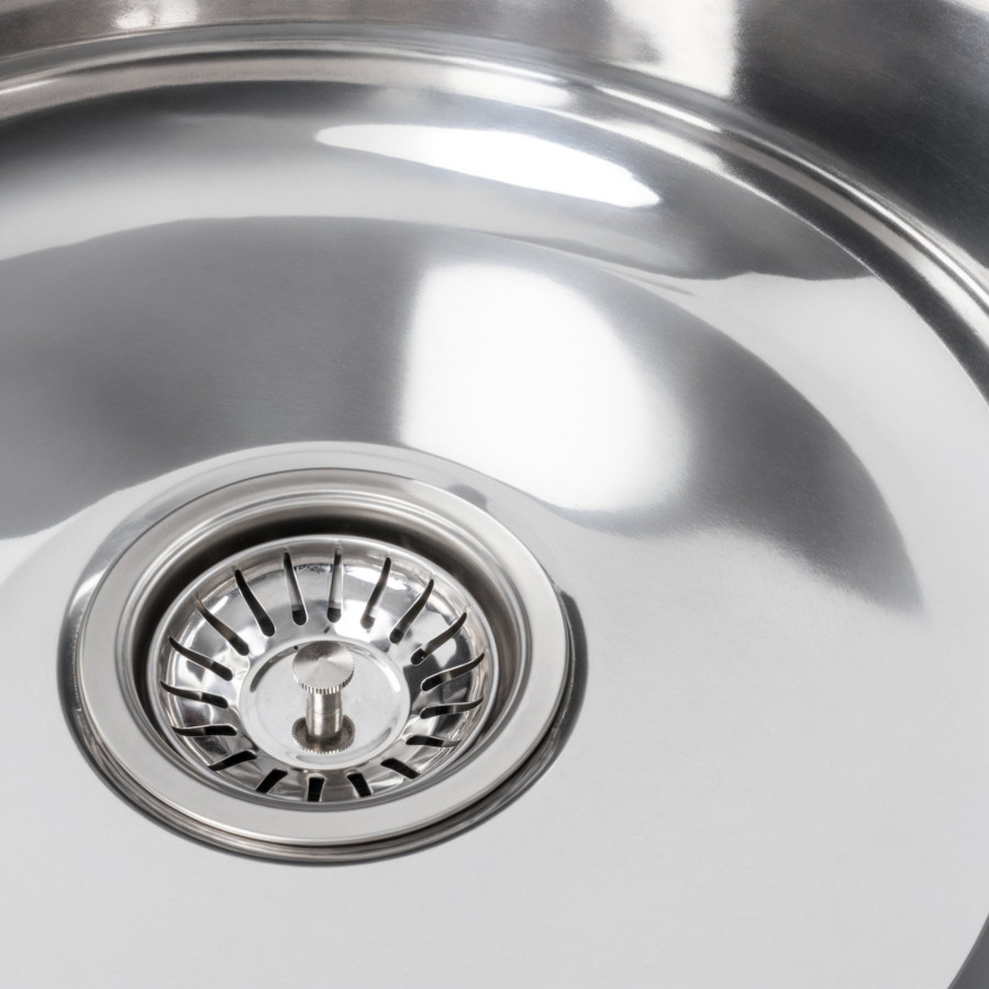 Кухонная мойка из нержавеющей стали Platinum ПОЛИРОВКА 5745 (0,8/180 мм)