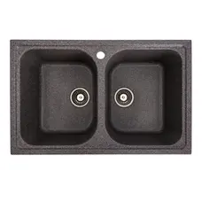 Гранітна мийка для кухні Platinum 7950 Equatoria глянець Мікс