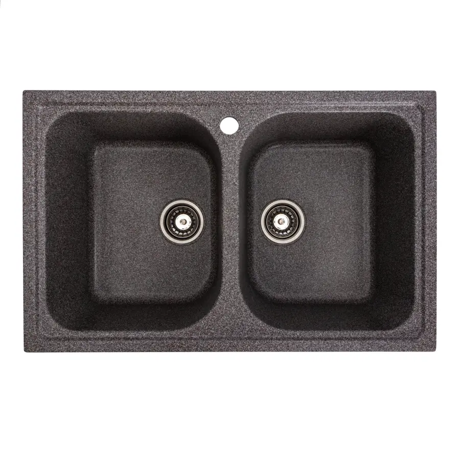 Гранітна мийка для кухні Platinum 7950 Equatoria глянець Мікс