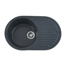 Гранітна мийка для кухні Platinum 7346 ASTORIA глянець Антрацит