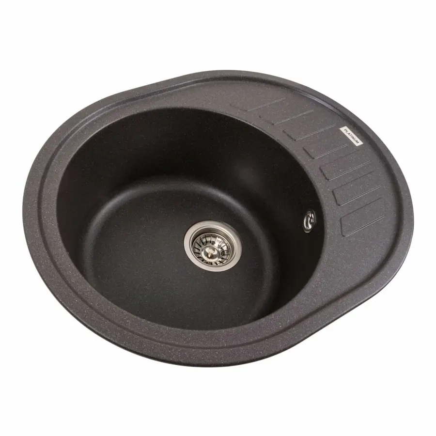 Гранітна мийка для кухні Platinum 6250 SOUL матова Гренадін