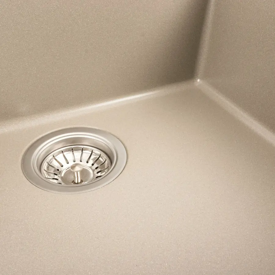 Гранитная мойка для кухни Platinum 5444 OASIS матовий Титан