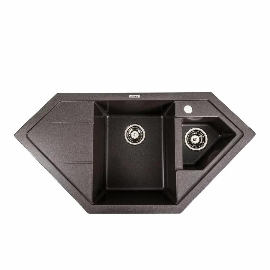 Гранітна мийка для кухні Platinum 9950 PANDORA матовий Гренадін