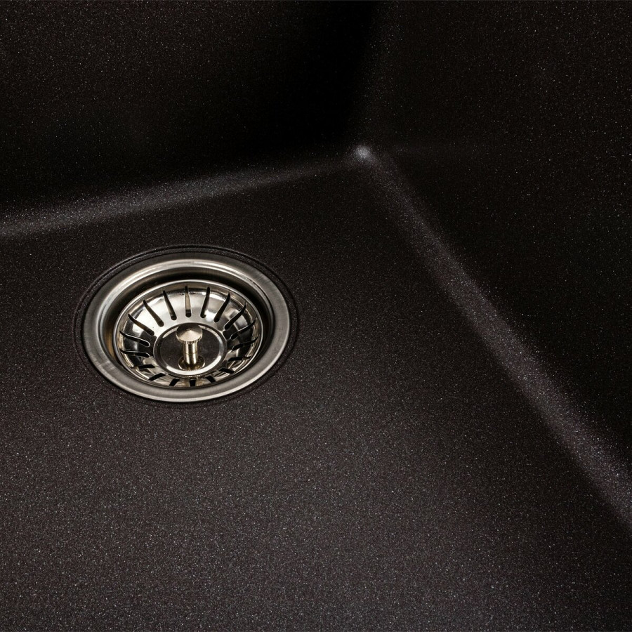 Гранітна мийка для кухні Platinum 9950 PANDORA матовий Гренадін