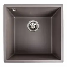 Гранітна мийка для кухні Platinum 4040 RUBA матова Дюна