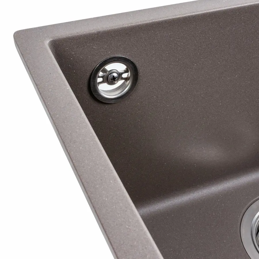 Гранітна мийка для кухні Platinum 4040 RUBA матова Дюна