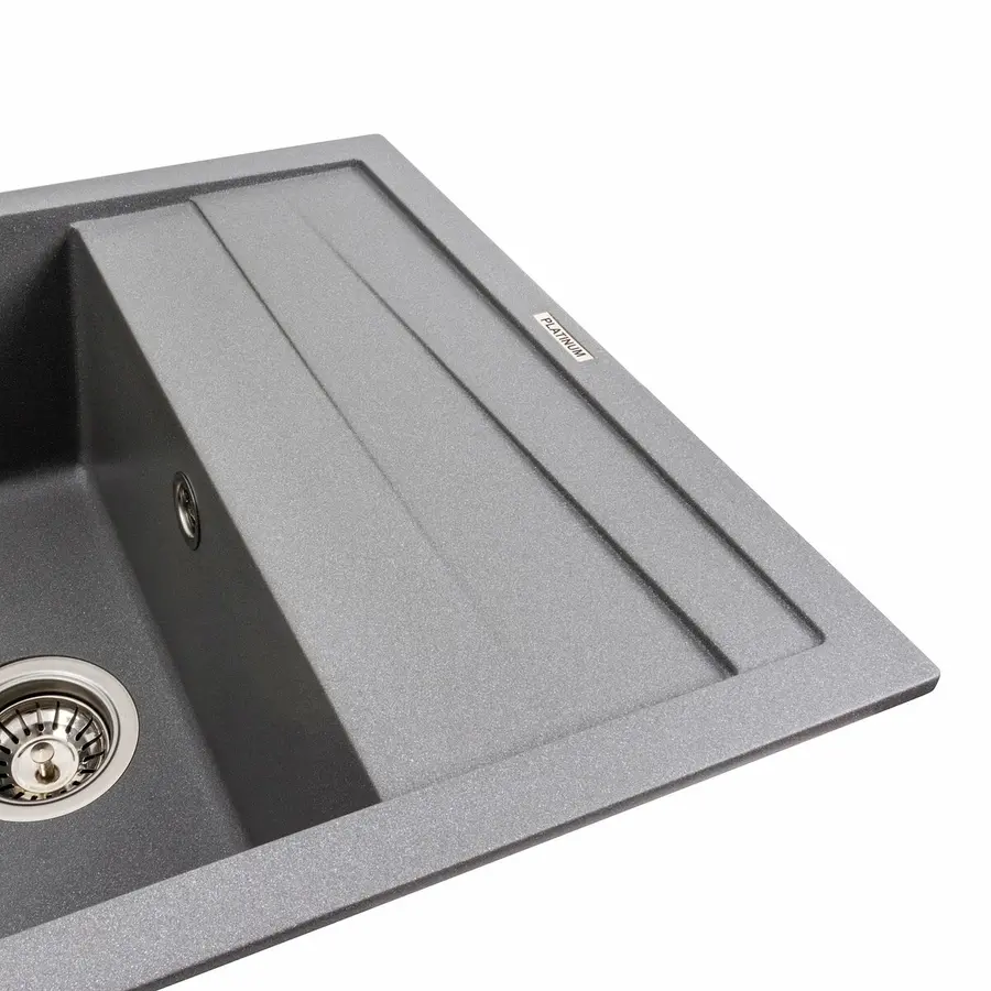 Кухонная мойка гранитная матовая 7050 CASCADA Platinum Серый муссон