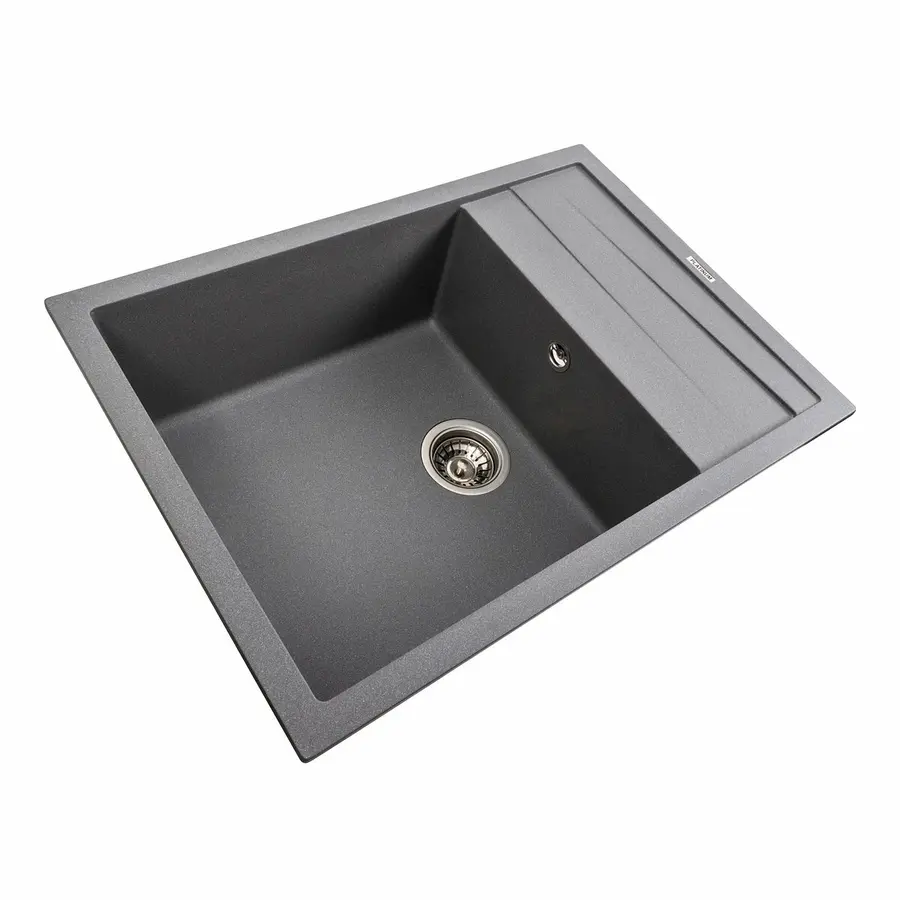 Кухонная мойка гранитная матовая 7050 CASCADA Platinum Серый муссон