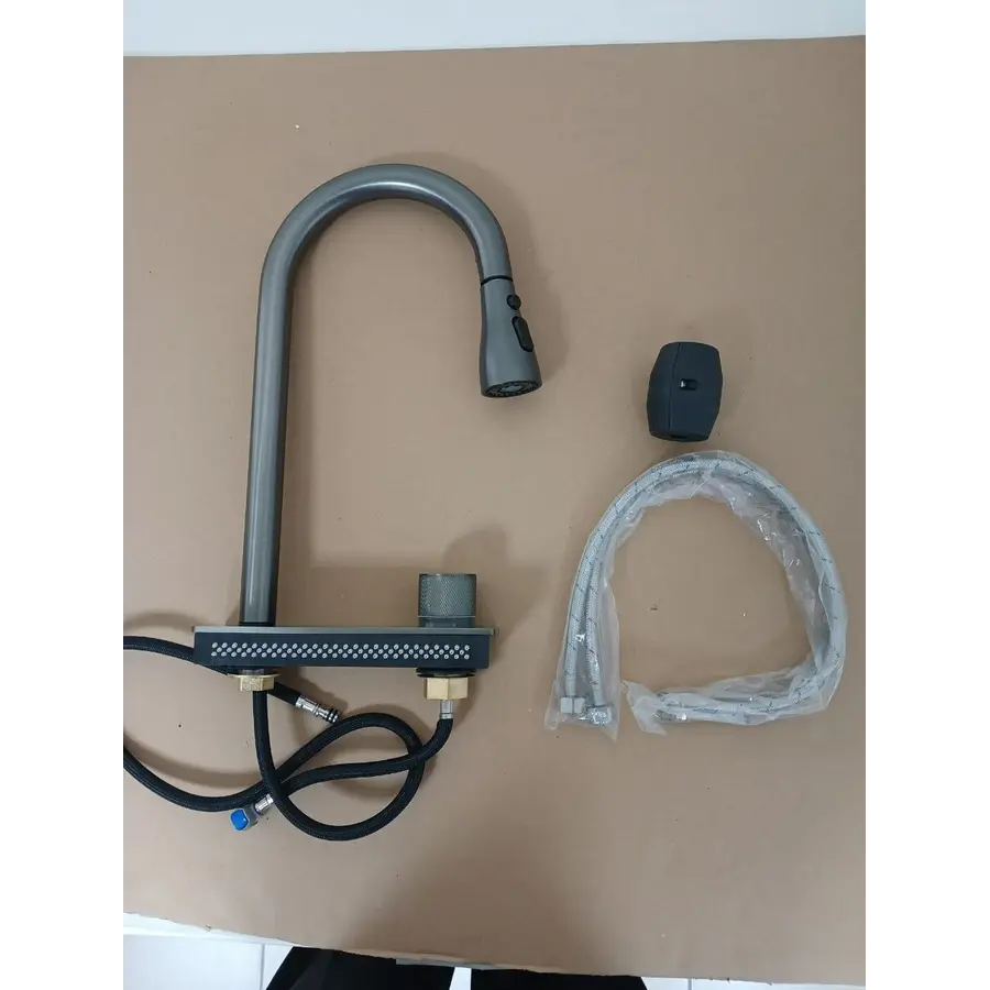 FC-WF2 комплект змішувачів під мийку водоспад Platinum (PVD чорний)