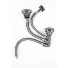 DST-B сифон подвійний ТМ Platinum PVD чорний