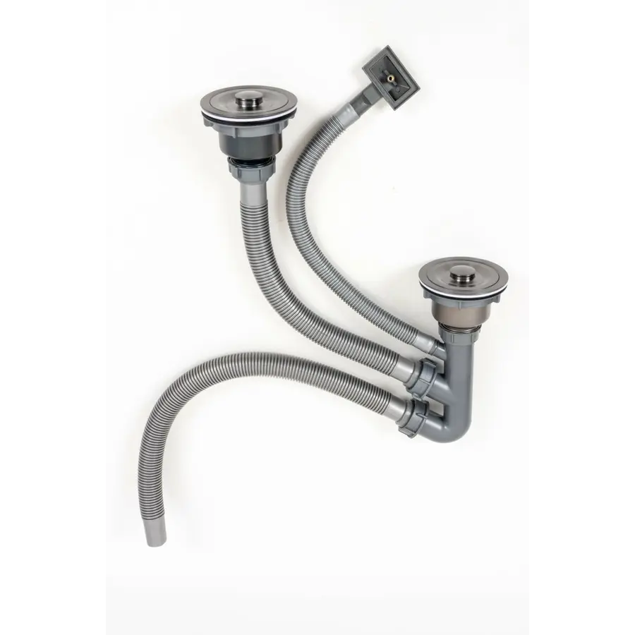 DST-B сифон подвійний ТМ Platinum PVD чорний